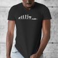 Swimming Evolution For Swimmers Men's V-Neck T-Shirt Swimming Evolution For Swimmers Men's V-Neck T-Shirt