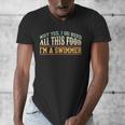 Swimming Swimmer Eating Swim Men's V-Neck T-Shirt