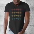 Swimming Swimmer Heartbeat Vintage Men Boys Women Swim Lover Men's V-Neck T-Shirt