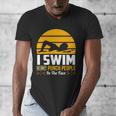 Swimming Swimmer Swim Team So I Don't Punch Men's V-Neck T-Shirt