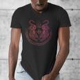 Thai Tattoo Twin Tiger Sak Yant Muay Thai Thailand Graphic Men's V-Neck T-Shirt