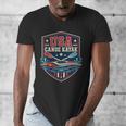 USA Canoe Kayak Paddling American Flag Emblem Men's V-Neck T-Shirt USA Canoe Kayak Paddling American Flag Emblem Men's V-Neck T-Shirt