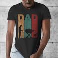 Vintage BBQ Dad Silhouette Father's Day Retro Men's V-Neck T-Shirt Vintage BBQ Dad Silhouette Father's Day Retro Men's V-Neck T-Shirt