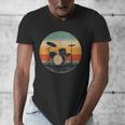 Vintage Drum Kit Silhouette Retro Music Men's V-Neck T-Shirt Vintage Drum Kit Silhouette Retro Music Men's V-Neck T-Shirt