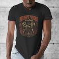 Vintage Muay Thai Bangkok Thailand Thai Boxing Art Men's V-Neck T-Shirt