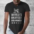Vintage World'S Okayest Drummer Drum Kit Men's V-Neck T-Shirt Vintage World'S Okayest Drummer Drum Kit Men's V-Neck T-Shirt