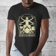 Vitruvian Drummer Drum Kit Music Lover Musician Men Men's V-Neck T-Shirt