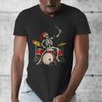 Women's Skeleton Drummer Skull Drum Kit Halloween Men's V-Neck T-Shirt Women's Skeleton Drummer Skull Drum Kit Halloween Men's V-Neck T-Shirt