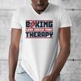 Boxing Less Costly Than Therapy Muay Thai Boxing Men's V-Neck T-Shirt