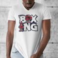Boxing Professional Boxer Muay Thai Kickboxer Fan Boxing Men's V-Neck T-Shirt