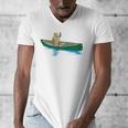 Canadian Canoe Yoke Canoeing Raglan Baseball Tee Men's V-Neck T-Shirt Canadian Canoe Yoke Canoeing Raglan Baseball Tee Men's V-Neck T-Shirt