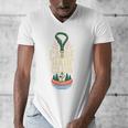 Canoe Hair Club Paddling Retro Men's V-Neck T-Shirt
