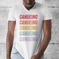 Canoeing Sweatshirt Men's V-Neck T-Shirt Canoeing Sweatshirt Men's V-Neck T-Shirt