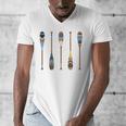 Colorful Painted Oars Paddle Nautical CanoeShirt Men's V-Neck T-Shirt Colorful Painted Oars Paddle Nautical CanoeShirt Men's V-Neck T-Shirt