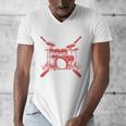 Drum Kit Percussion For Drummer Percussionist Musician Men's V-Neck T-Shirt Drum Kit Percussion For Drummer Percussionist Musician Men's V-Neck T-Shirt