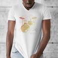 Drum Kit Retrowave Drums Men's V-Neck T-Shirt