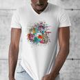 Drums Pop Art Drummer Drum Kit Men's V-Neck T-Shirt