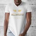 Grill Instructor BBQ Dad – 'Cue Command Op Open Flame Father Men's V-Neck T-Shirt Grill Instructor BBQ Dad – 'Cue Command Op Open Flame Father Men's V-Neck T-Shirt