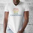It's A Good Day For Canoeing Retro 70s Vintage Distressed Raglan Baseball Tee Men's V-Neck T-Shirt