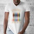 Kayak And Canoe Lake Fun Raglan Baseball Tee Men's V-Neck T-Shirt Kayak And Canoe Lake Fun Raglan Baseball Tee Men's V-Neck T-Shirt