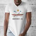 Monterey California Kayak Canoe Paddling Outdoor Men's V-Neck T-Shirt Monterey California Kayak Canoe Paddling Outdoor Men's V-Neck T-Shirt