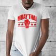 Muay Thai For Men Women Kids Mixed Martial Arts Raglan Baseball Tee Men's V-Neck T-Shirt