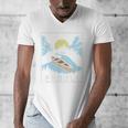 Paddle Retro Style Canoe & Outdoors Simple Canoeing Graphic Men's V-Neck T-Shirt Paddle Retro Style Canoe & Outdoors Simple Canoeing Graphic Men's V-Neck T-Shirt