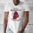 Put Your Gloves On And Fight Muay Thai Kickboxer Fan Boxing Men's V-Neck T-Shirt