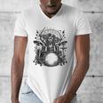 Spaniel Rock Drum Kit Men's V-Neck T-Shirt