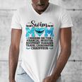 Swim Mom Definition Swimming Mother Of A Swimmer Mom Men's V-Neck T-Shirt