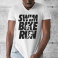 Swimming Cycling Running Triathlon Running Swimming Men's V-Neck T-Shirt Swimming Cycling Running Triathlon Running Swimming Men's V-Neck T-Shirt