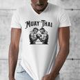 Thai Boxing Muay Thai Boxer Men's V-Neck T-Shirt Thai Boxing Muay Thai Boxer Men's V-Neck T-Shirt