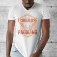 I Could Use A Good Paddling Canoe Canoeing Paddle Men Women Raglan Baseball Tee Men's V-Neck T-Shirt