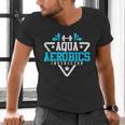 Aqua Aerobics Swimming Water Instructor Fitness Waterobics Men's V-Neck T-Shirt