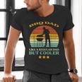 Bbq Dad Cooler Retro Barbecue Grill Fathers Day Daddy Papa Men's V-Neck T-Shirt