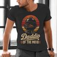 BBQ Dad Daddio Of The Patio Fathers Day Grilling Men's V-Neck T-Shirt