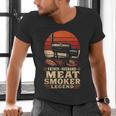 BBQ Dad Father Husband Meat Smoker Legend Men's V-Neck T-Shirt