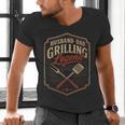 BBQ Dad Husband Dad Grilling Legend Men's V-Neck T-Shirt BBQ Dad Husband Dad Grilling Legend Men's V-Neck T-Shirt