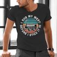 BBQ Dad Offset Smoker Pit Accessory I Rub My Meat Text Men's V-Neck T-Shirt BBQ Dad Offset Smoker Pit Accessory I Rub My Meat Text Men's V-Neck T-Shirt