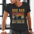 BBQ Dad Like Regular Dad But Cooler Father's Day Men's V-Neck T-Shirt