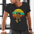 Bigfoot Kayak Paddling Lake Rafts Inflatable Canoe Sasquatch Men's V-Neck T-Shirt