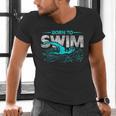 Born To Swim Swimmers For Swimming Athlete Men's V-Neck T-Shirt