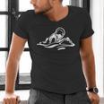 Breaststroke Swimming Stylized Design For Swimmers Men's V-Neck T-Shirt Breaststroke Swimming Stylized Design For Swimmers Men's V-Neck T-Shirt