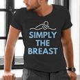 Breaststroke Swimming SwimmerShirt Men's V-Neck T-Shirt