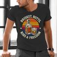 Brisket Butts Ribs And Freedom BBQ Dad Men's V-Neck T-Shirt