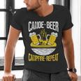 Canoe Beer Campfire Repeat Kayak Canoe Men's V-Neck T-Shirt
