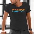 Canoe Canoeing Retro Canoe Men's V-Neck T-Shirt