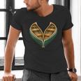 Canoe Heart Cute Minimalist Paddling Adventure Men's V-Neck T-Shirt