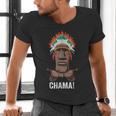 Chama Paotan MMA Fan JJB Boxing Muay Thai Kickboxing Men's V-Neck T-Shirt