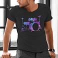Cool Drum Kit Percussion Vintage Retro Drummer Costume Men's V-Neck T-Shirt Cool Drum Kit Percussion Vintage Retro Drummer Costume Men's V-Neck T-Shirt